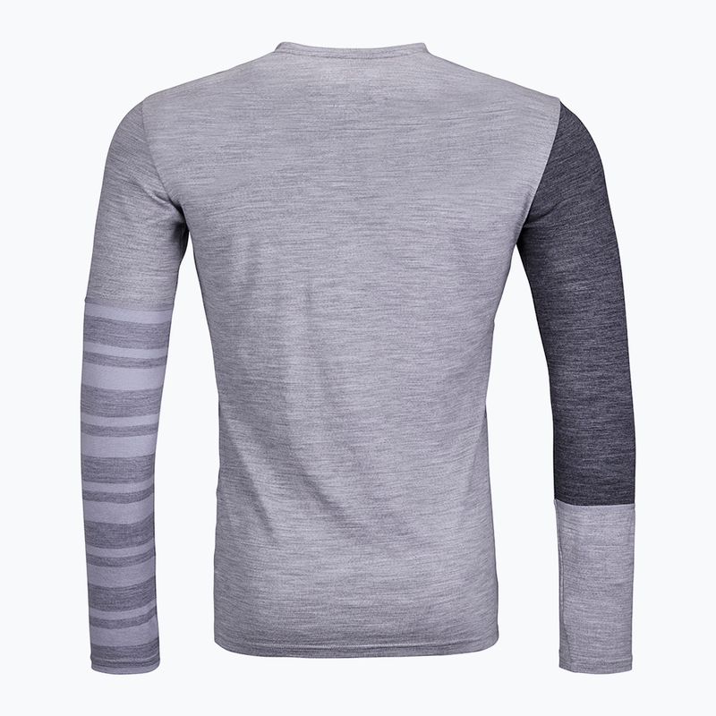 Men's ORTOVOX 185 Rock'N'Wool grey trekking shirt 8410200022 2