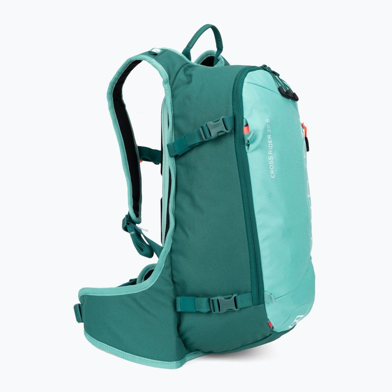 ORTOVOX Cross Rider 20 S ski backpack pacific green 2