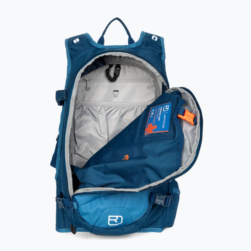 ORTOVOX Cross Rider 20 S ski backpack petrol blue 4