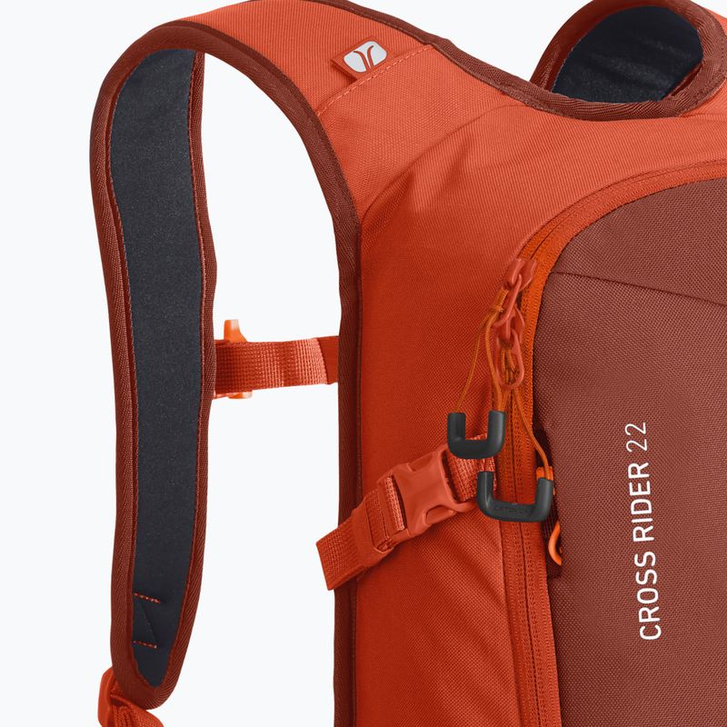 ORTOVOX Cross Rider 22 ski backpack desert orange 6