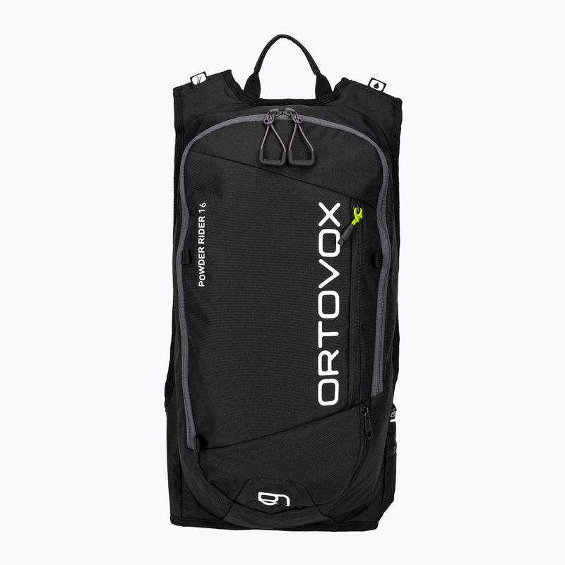 ORTOVOX Powder Rider 16 black raven ski backpack