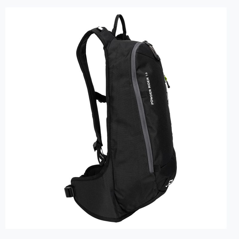 ORTOVOX Powder Rider 16 black raven ski backpack 2