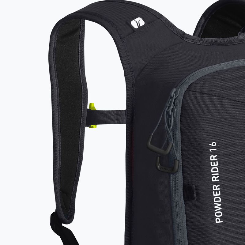 ORTOVOX Powder Rider 16 black raven ski backpack 6