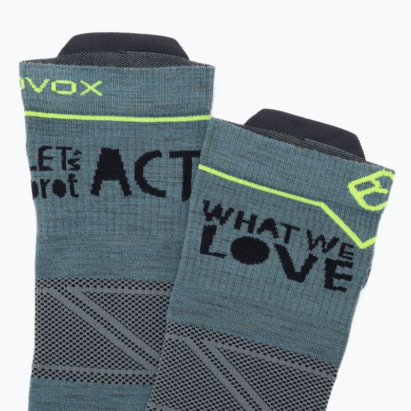 Men's trekking socks ORTOVOX Alpine Light Low grey 5489000003 3