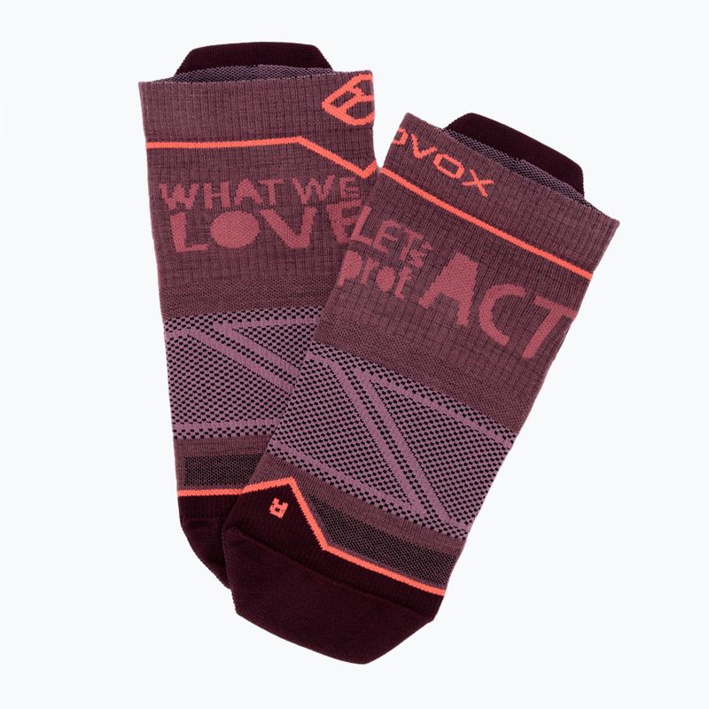 Women's trekking socks ORTOVOX Alpine Light Low red 5479000005 4