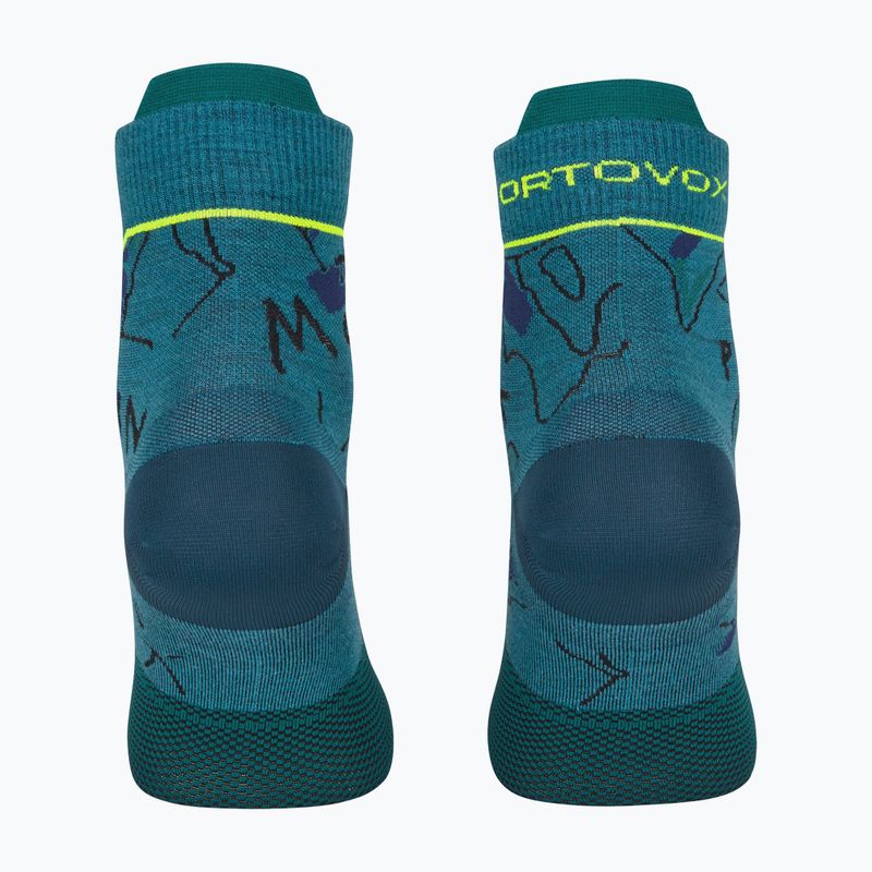 Men's trekking socks ORTOVOX Alpine Light Quarter blue 5489100005 2