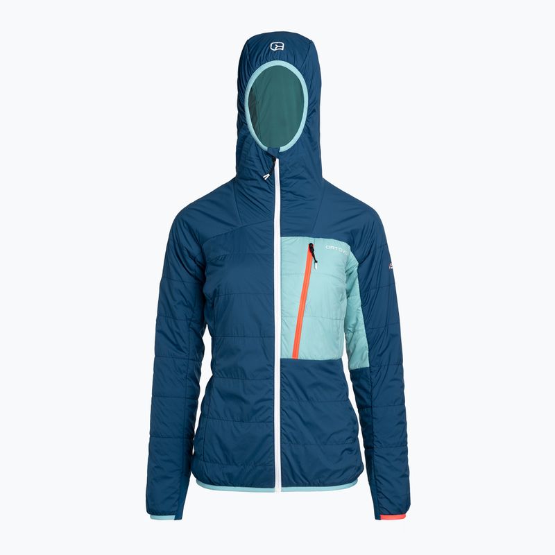 Women's ORTOVOX Swisswool Piz Duan hybrid jacket blue 6122700037