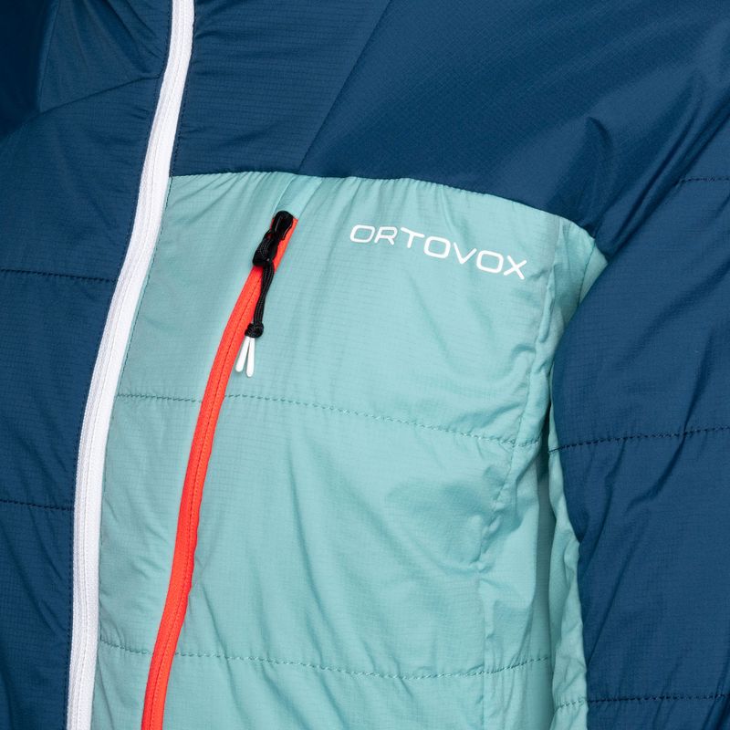 Women's ORTOVOX Swisswool Piz Duan hybrid jacket blue 6122700037 3