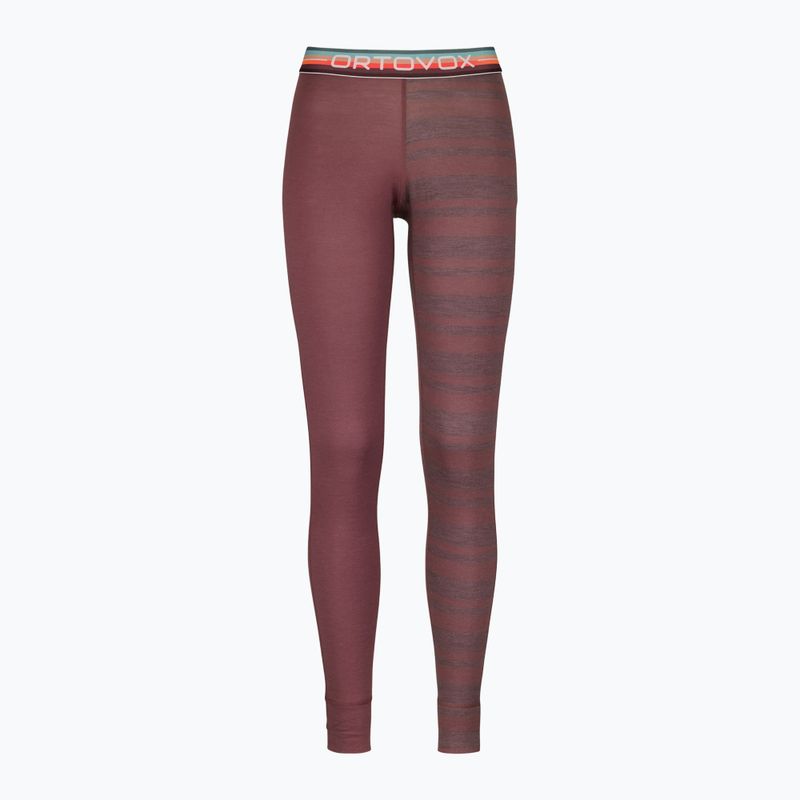 Women's thermal trousers ORTOVOX 185 Rock'N'Wool Long mounatin rose