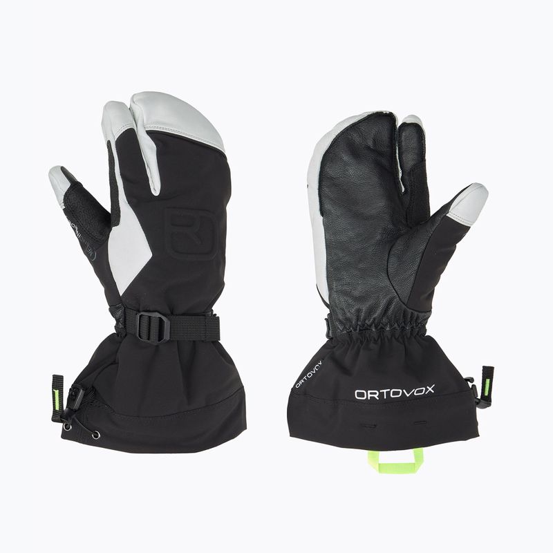 Men's ski gloves ORTOVOX Merino Freeride 3 Finger black