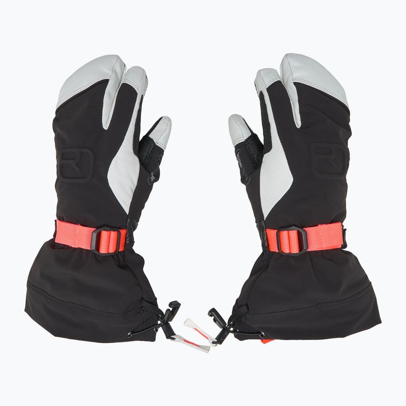 Women's ski gloves ORTOVOX Merino Freeride 3 Finger black raven 3