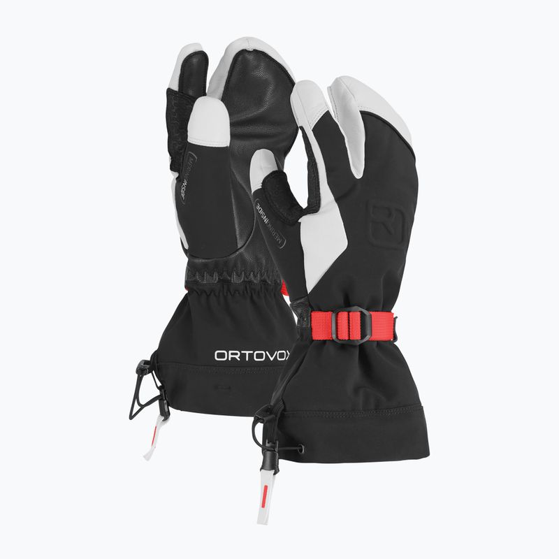 Women's ski gloves ORTOVOX Merino Freeride 3 Finger black raven