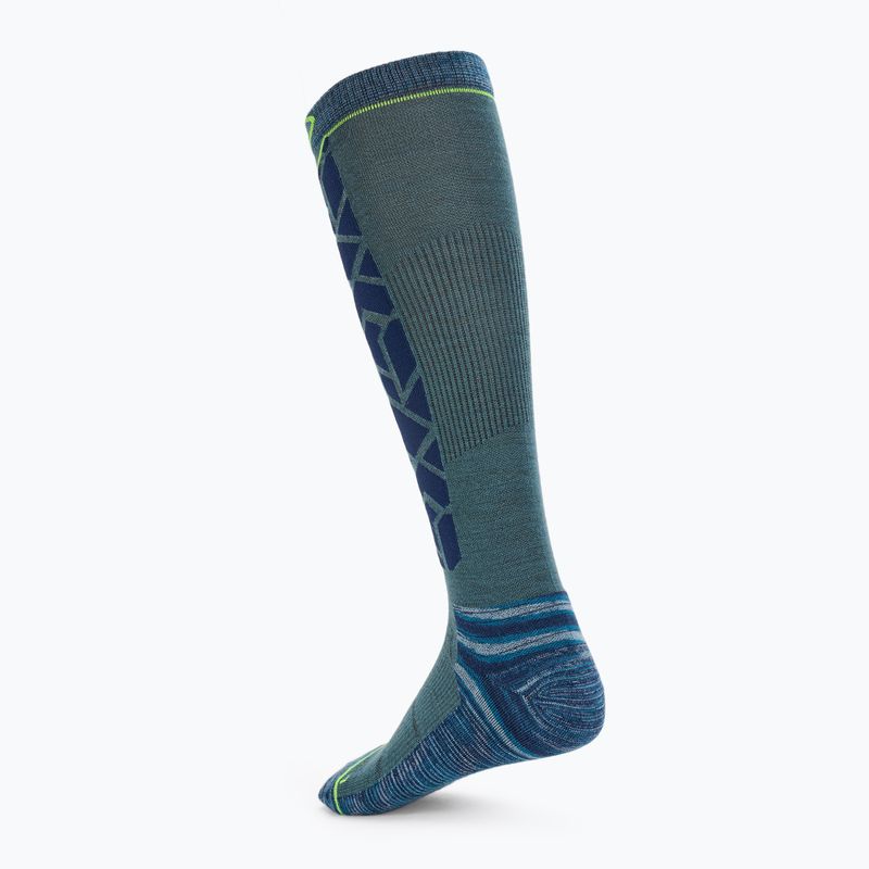 Men's skydiving socks ORTOVOX Ski Tour Comp Long deep ocean 2