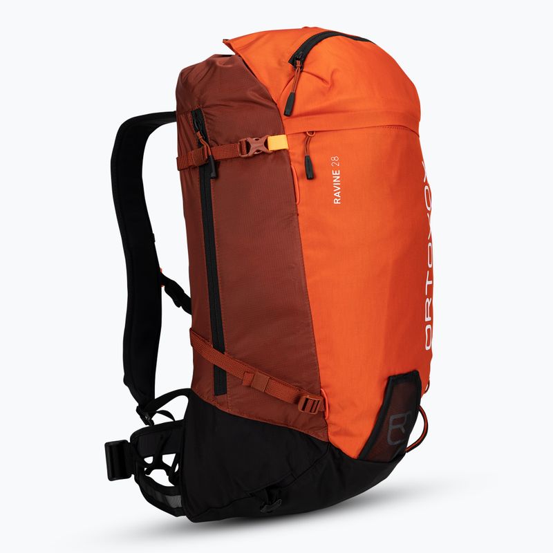 ORTOVOX ski backpack Ravine 28 hot orange 2