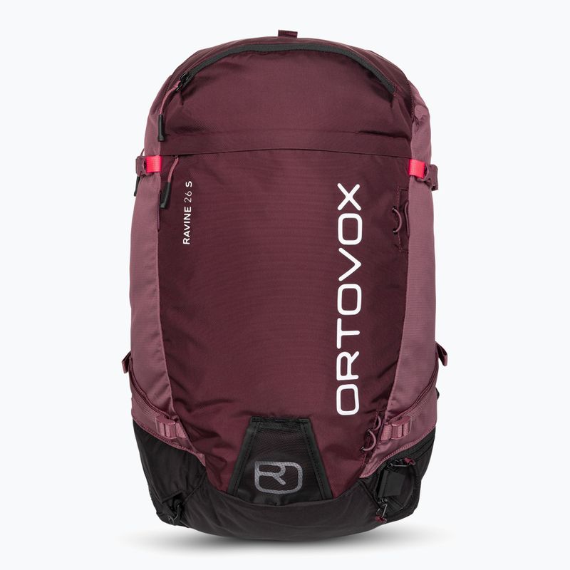 Women's ski backpack ORTOVOX Ravine 26 S winetasting