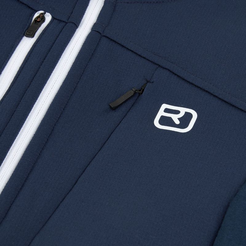 Women's ORTOVOX Fleece Grid Hoody deep ocean sweatshirt 3