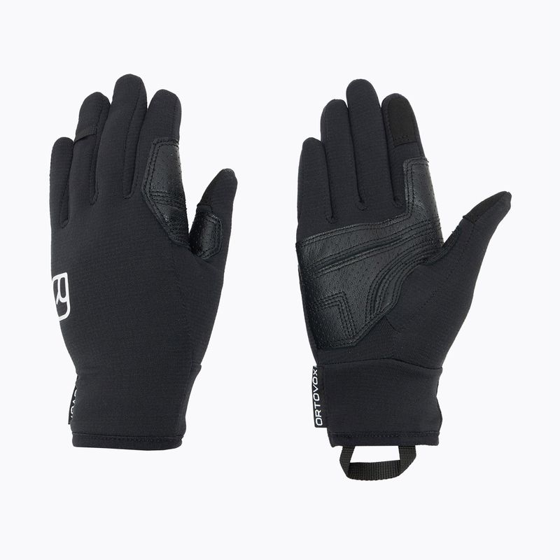 Women's skateboarding gloves ORTOVOX Fleece Light black raven