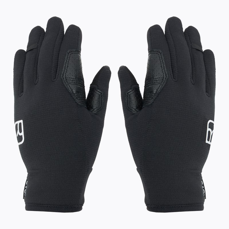 Women's skateboarding gloves ORTOVOX Fleece Light black raven 3