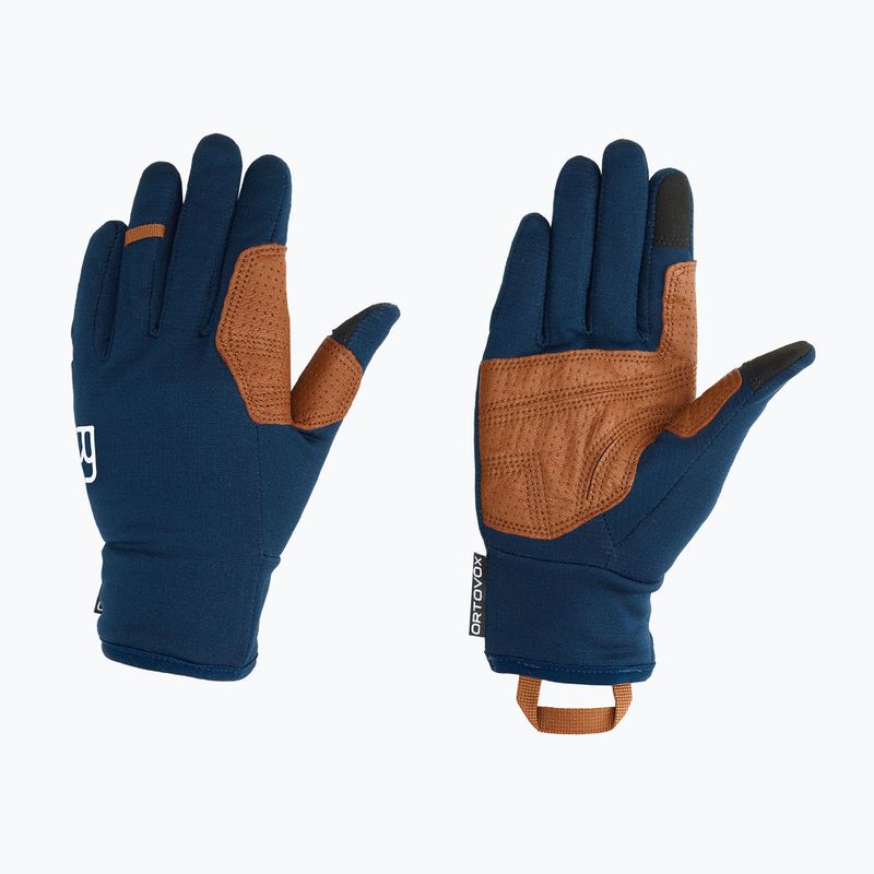 Men's skydiving gloves ORTOVOX Fleece Light deep ocean