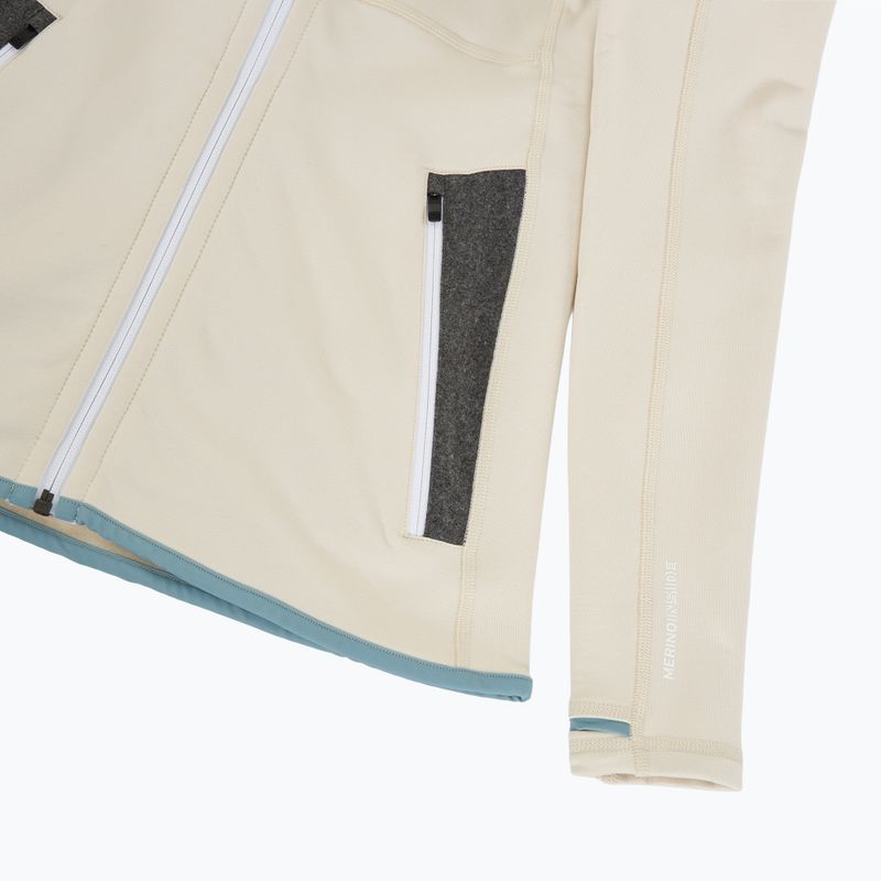 Women's ORTOVOX Fleece Hoody white chalk sweatshirt 4