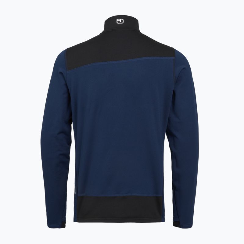 Men's ORTOVOX Fleece Light deep ocean sweatshirt 2
