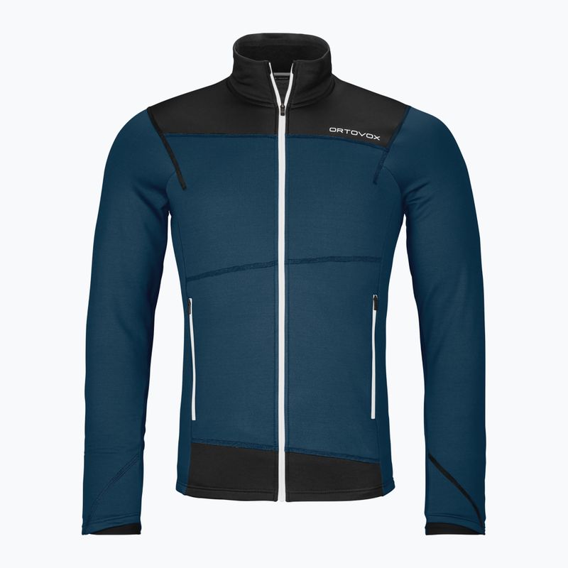 Men's ORTOVOX Fleece Light deep ocean sweatshirt