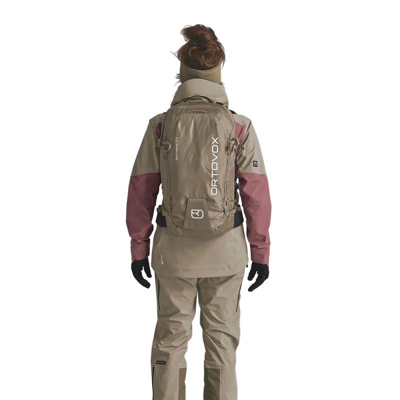 Women's ski touring backpack ORTOVOX Switchback 25 l S dark linen 3