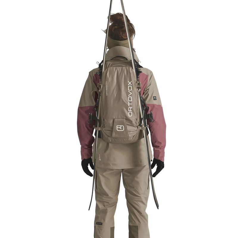 Women's ski touring backpack ORTOVOX Switchback 25 l S dark linen 6