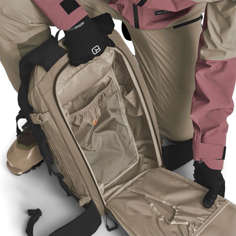 Women's ski touring backpack ORTOVOX Switchback 25 l S dark linen 8