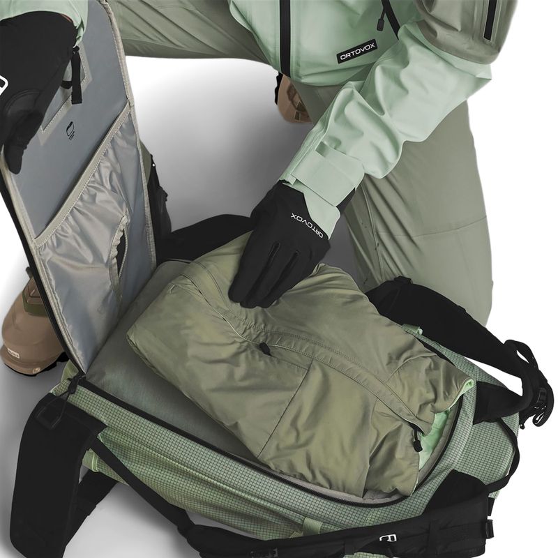 Ski touring backpack ORTOVOX Switchback 30 l S green acid 9