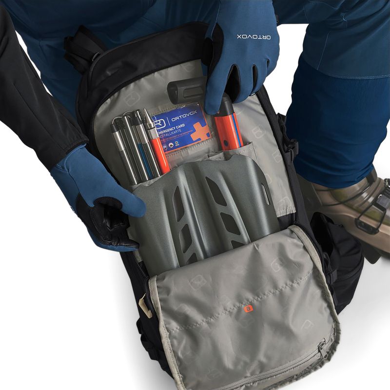 Ski touring backpack ORTOVOX Venet Tour 30 l black raven 10