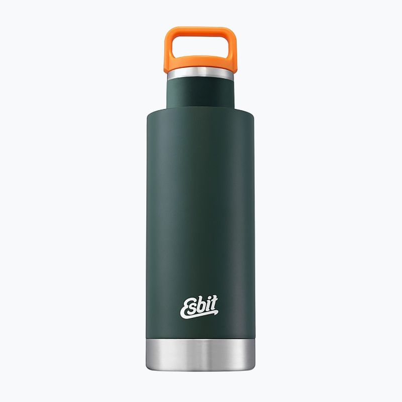 Esbit Sculptor Stainless Steel Insulated Thermal Bottle "Standard Mouth" 1000 ml forest green