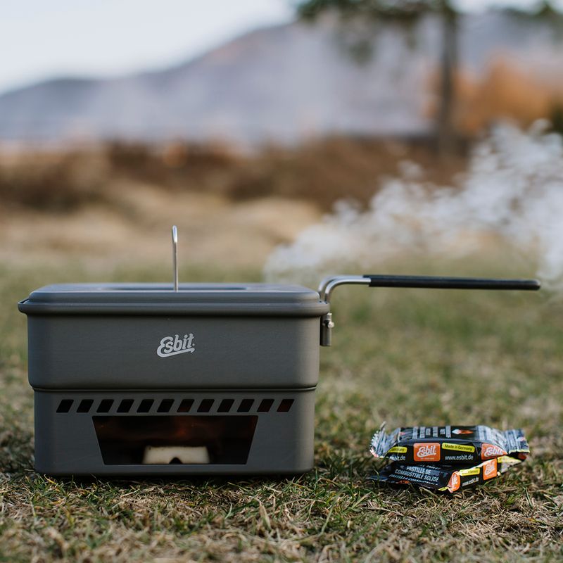 Esbit Solid Fuel Cookset For 14G And 27G Solid Fuel 1100 ml aluminium 4