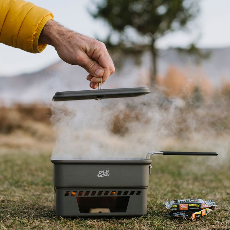 Esbit Solid Fuel Cookset For 14G And 27G Solid Fuel 1100 ml aluminium 5