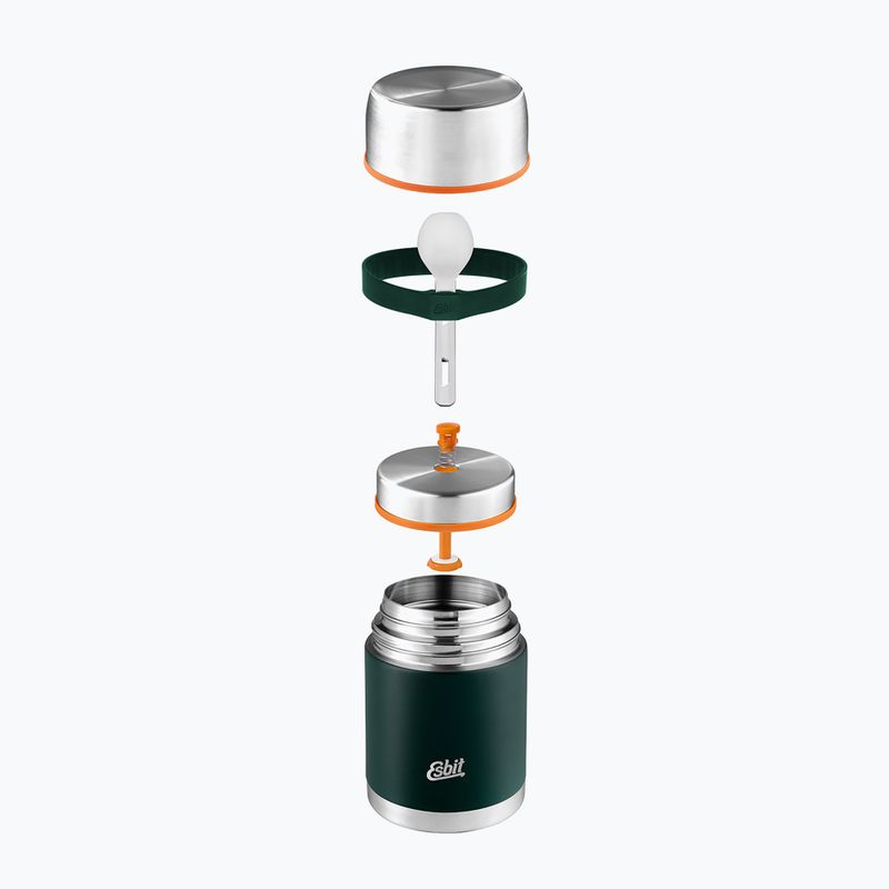 Food thermos with cutlery Esbit Stainless Steel Food Jug 500 ml forest green 4