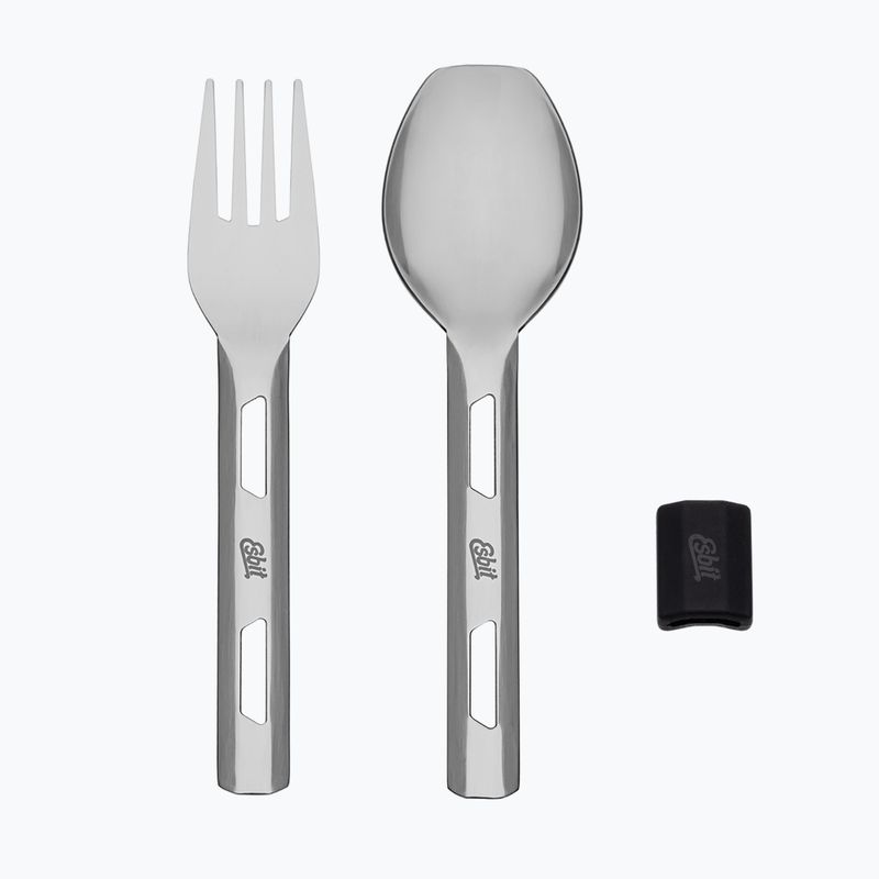 Food thermos with cutlery Esbit Stainless Steel Food Jug 750 ml black 10