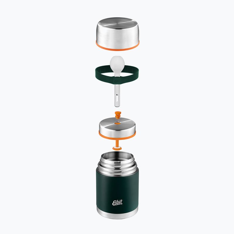Food thermos with cutlery Esbit Stainless Steel Food Jug 750 ml forest green 4
