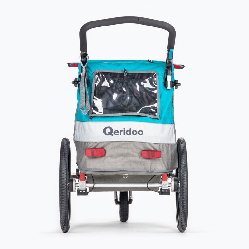 Qeridoo Sportrex1 single person bicycle trailer blue Q-SR1-21-P 4