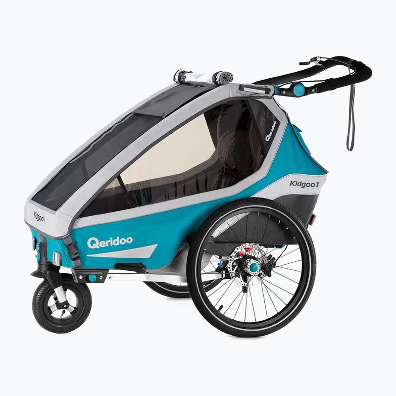 Qeridoo Kidgoo 1 Sport unicycle trailer blue Q8S-20-P