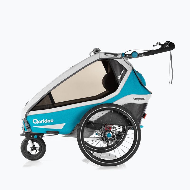 Qeridoo Kidgoo 1 Sport unicycle trailer blue Q8S-20-P 2