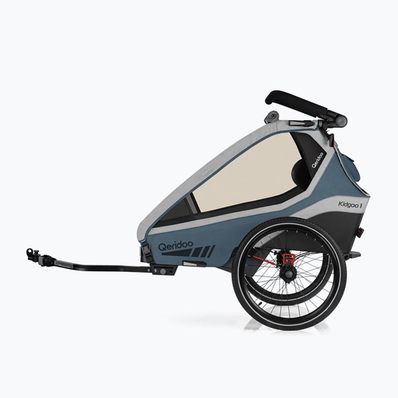 Qeridoo Kidgoo 1 bicycle trailer grey-blue Q-KDG1-22-NB 3