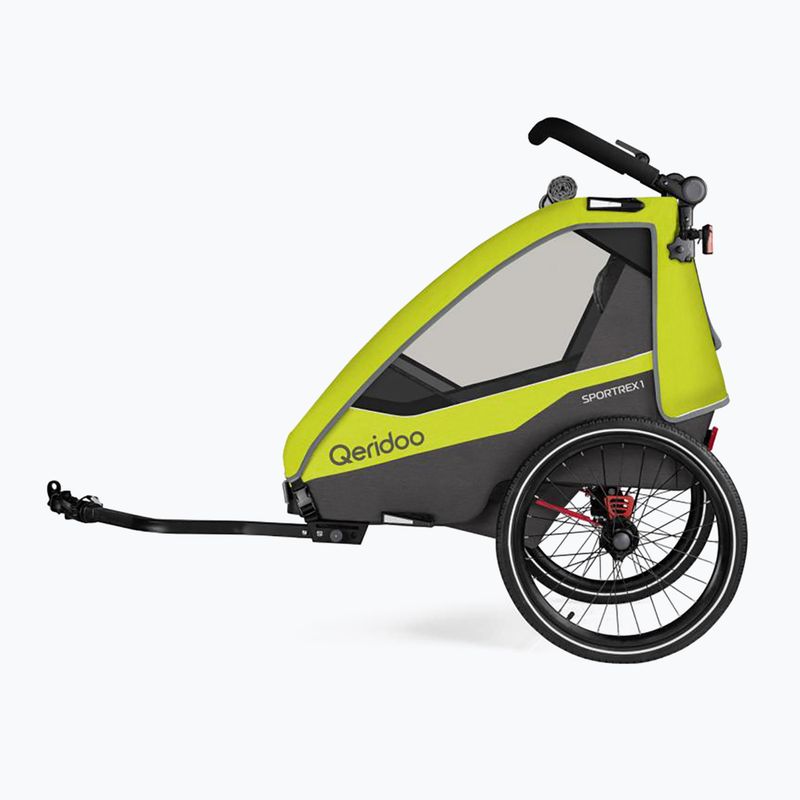 Qeridoo Sportrex 1 LE single-seater bicycle trailer yellow Q-SPR1-22-LG 3