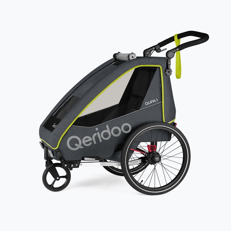 Qeridoo bike trailer Qupa 1 lime
