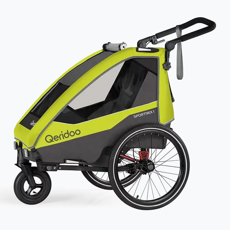 Qeridoo bicycle trailer Sportrex 1 new lime green