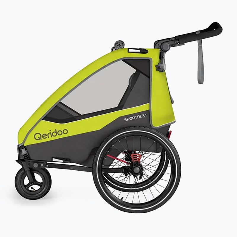 Qeridoo bicycle trailer Sportrex 1 new lime green 2