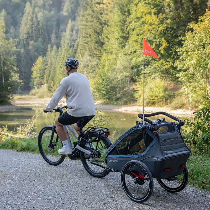 Qeridoo Kidgoo 2 bicycle trailer dark navy/blue 12