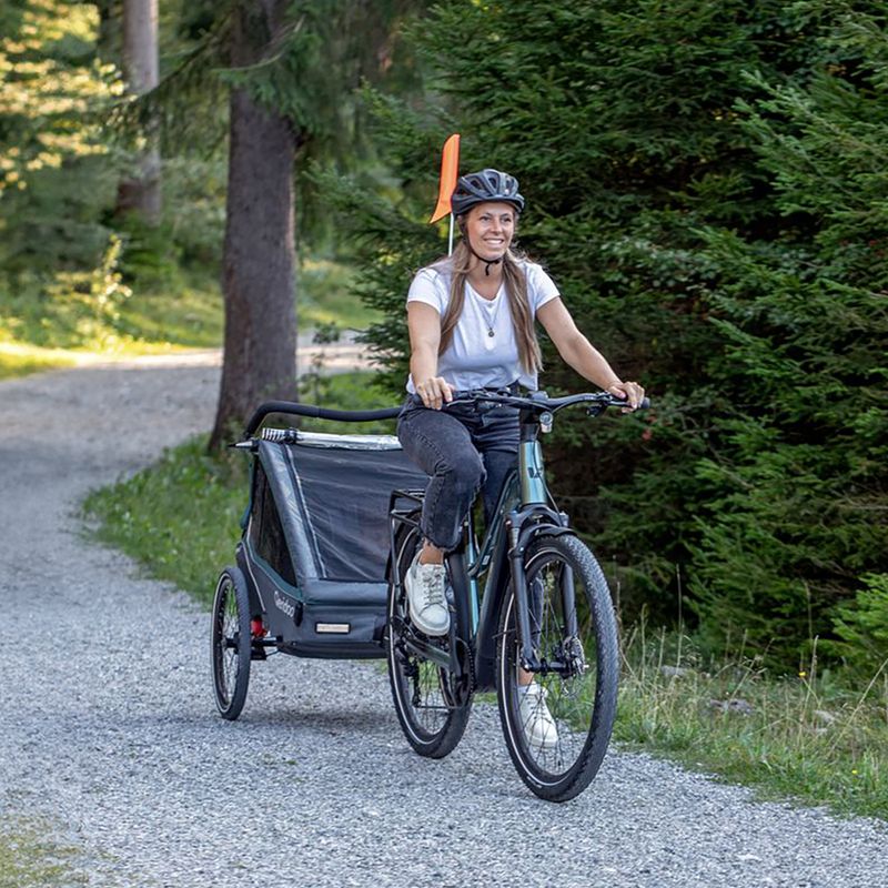Qeridoo Kidgoo 2 bicycle trailer dark navy/blue 14