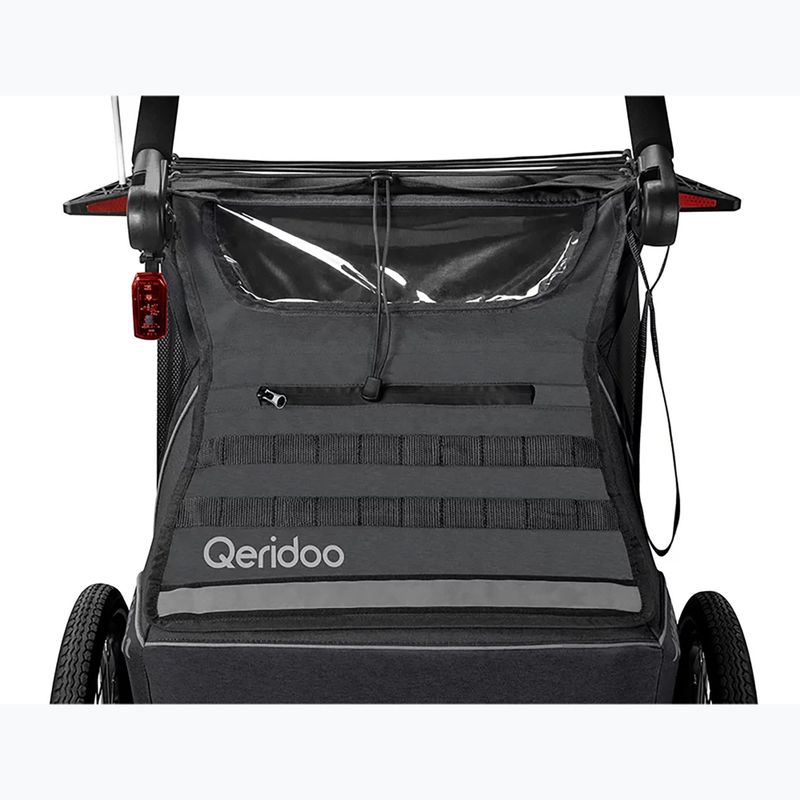 Qeridoo Kidgoo 1 bicycle trailer dark steel grey 5