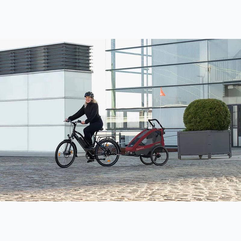 Qeridoo Sportrex 1 bicycle trailer cayenne red 6