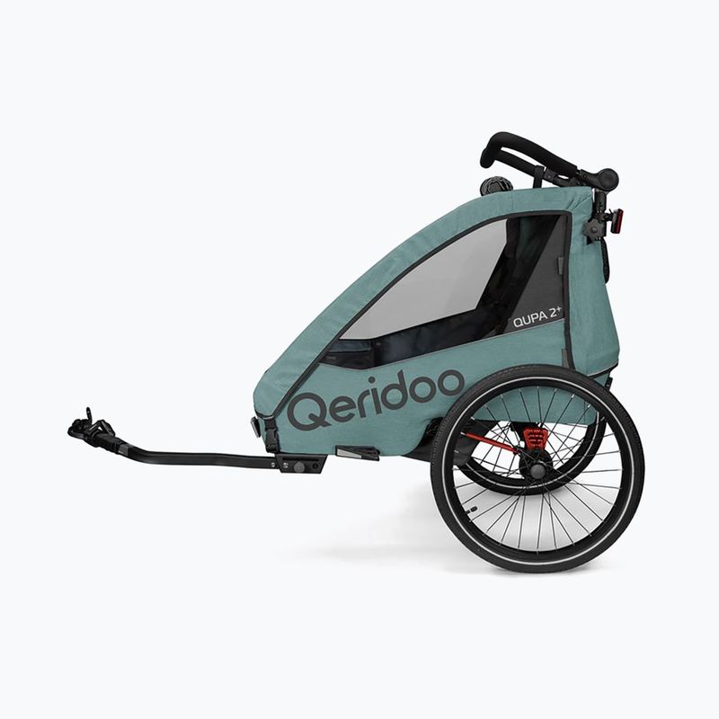 Two-person bike trailer Qeridoo Qupa 2 mineral blue 4